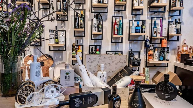 ''Athens Olive Oil Tasting'' - What you get to take home: professional set and local products