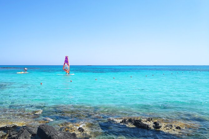 Chania: Elafonisi & Falasarna Private Tour w/olive oil tasting - Portable umbrellas, beach extras, and comfort details