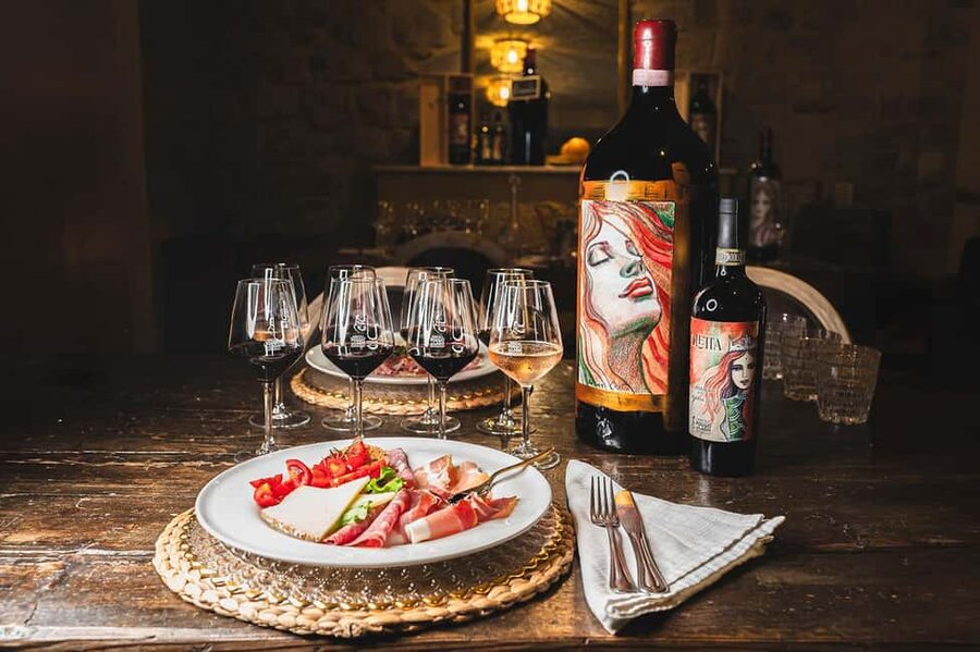 Chianti: Premium Wine, Olive Oil and Vinegar Tasting - The tasting menu: spumante, Chianti Riserva, and Supertuscan pours