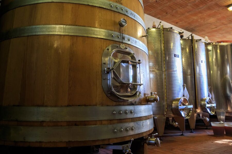 Chianti: Wine and Olive Oil Tasting with Cellar Tour - Large Cellar Tour: Stainless Steel and Cement Tanks