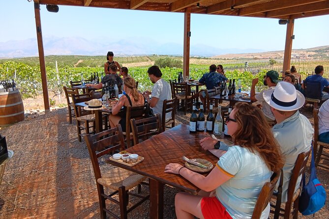 Crete Discovery Palace of Knossos, Wine and Olive Oil Experience - Lyrarakis Winery: indigenous grapes and a scenic break