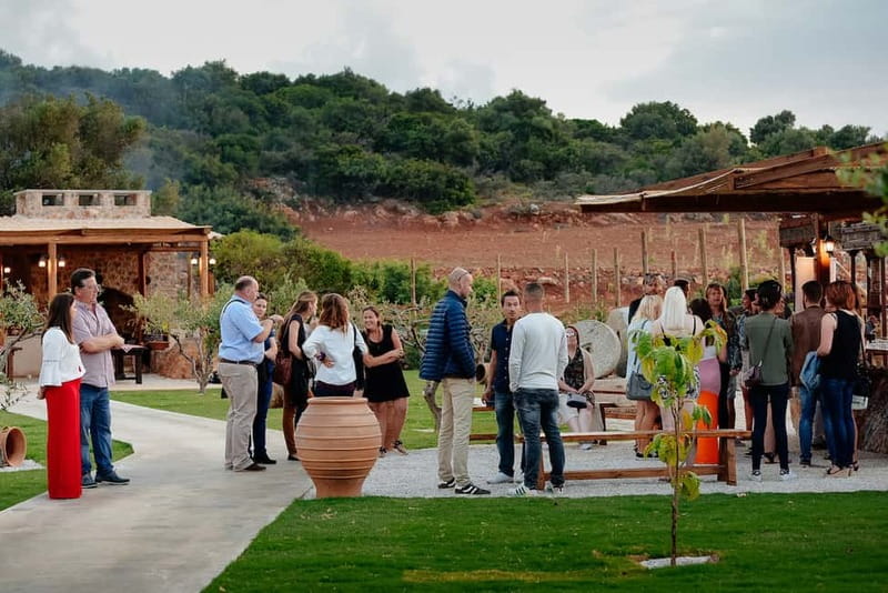 Crete: Olive Oil Festival, Farm Dinner, Live Show & Pickup - Wine Tasting (Extra) and a Wood-Fired Cretan Dinner: Where the Evening Hits