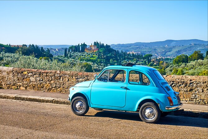 Florence: Private Vintage FIAT 500 with Wine & Olive Oil - Private Tour Energy: Guides, Questions, and Pace Control