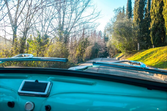 Florence: Private Vintage FIAT 500 with Wine & Olive Oil - San Miniato al Monte: Your 20-Minute Florence Viewpoint Starter