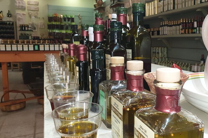 Katakolon Small Group Tour: Olympic site, Honey/Olive Oil Tasting - Padelina Indoor Market: olive oil tasting that’s designed for choice