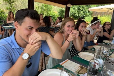 Leonardo Da Vinci's wind mill visit and Organic olive oil tasting - Stop 1: Bottega del Mulino and the olive grove first