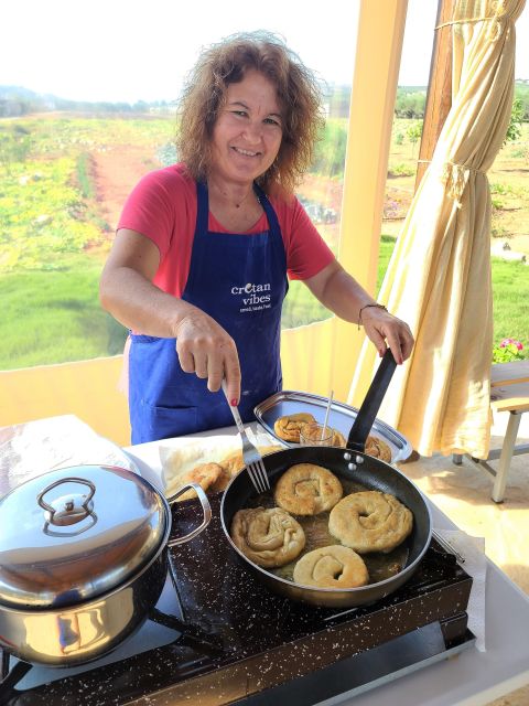 Moires: Cooking Class and Olive Oil Tasting at a Family Farm - Outdoor kitchen setup: cook under the wooden roof