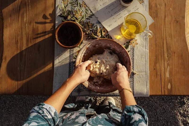 Naxos Town: Olive Oil Tasting & Baking in the Heart of Town - Lunch and Herb Tasting: Where It Becomes Practical