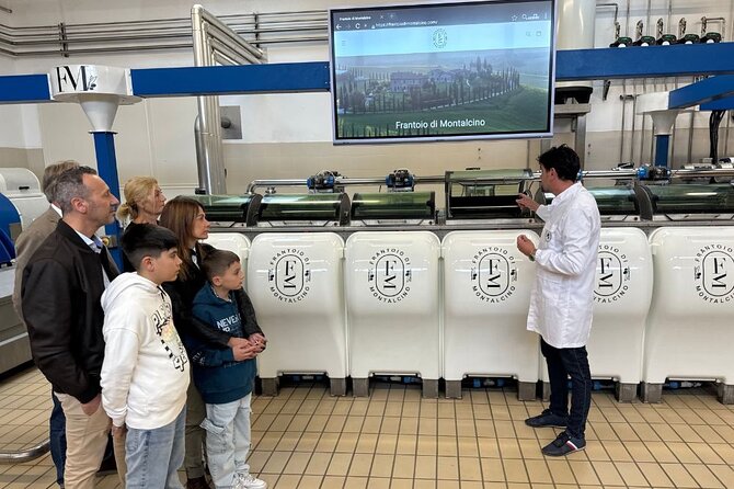 Olive Oil Tours and Tasting at Frantoio di Montalcino - From olives to bottling: what you’ll see during the mill tour