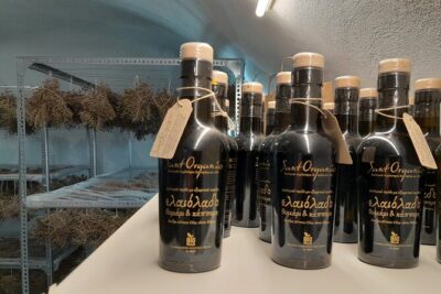 Private Olive Oil tasting & Liqueur experience - The cave and herb drying: why the drying process matters