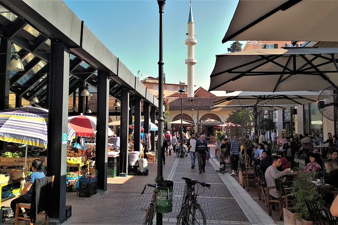Tirana Walking Tour, Extra Virgin Olive Oil and Raki Tasting - Murat Toptani Pedestrian Street: The City’s Timeline in One Walk