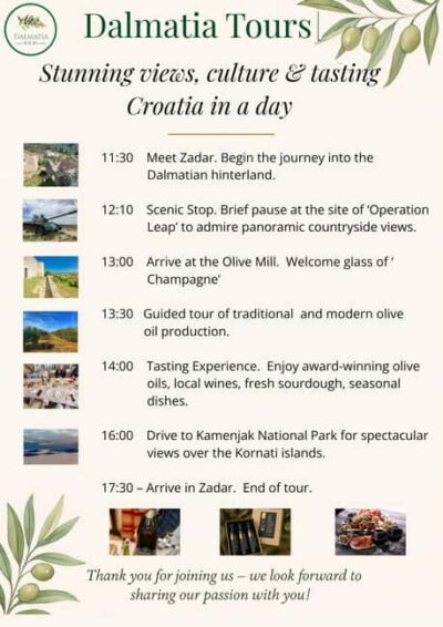 Zadar Olive Oil & Wine with Dalmatian Views & History - Meeting point and the small-group setup that makes it enjoyable